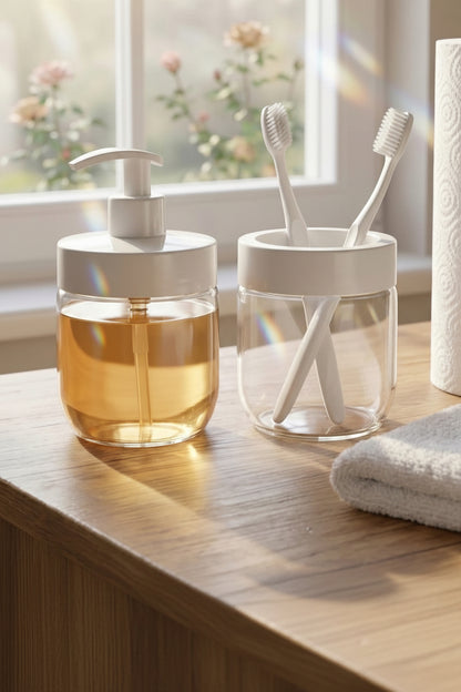 Glass Bathroom Set of 2