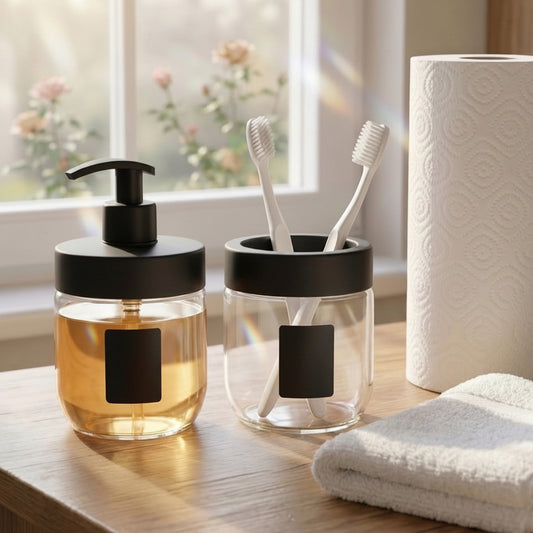 Glass Bathroom Set of 2